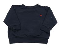 Tmavomodrá mikina s dinosaurom Next