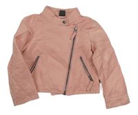 Ružový semišový jarný crop krivák Kiki&Koko