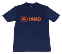 Tmavomodré funkčné športové tričko s logom JAKO