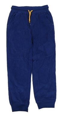 Safírové cuff manšestráky s úpletovým pasem Kiki&Koko