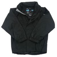 Čierna šušťáková jarná funkčná bunda s ukrývací kapucňou Trespass
