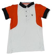 Bielo-červené polo tričko Matalan