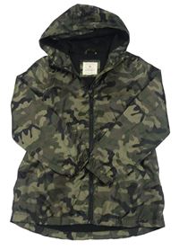 Army šusťáková jarní parka s kapucí Primark