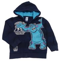 Tmavomodrá propínací mikina se Sulleym a kapucí - Příšerky s.r.o. C&A