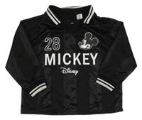 Čierna ľahká mikina s Mickeym a golierikom H&M