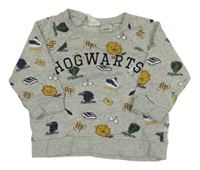Sivá melírovaná mikina s obrázky - Harry Potter H&M
