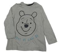 Šedé triko s 3D Púem Disney