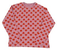 Staroružové tričko so srdiečkami Vertbaudet