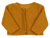 Medový huňatý kabátek