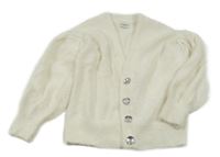 Smotanový chlpatý prepínaci sveter F&F