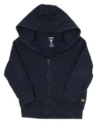 Tmavomodrá prepínaci mikina s kapucňou F&F