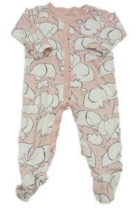 Růžový overal se slony Next