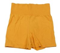 Horčicové bavlnené kraťasy Sanetta