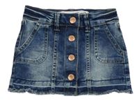 Tmavomodrá rifľová prepínaci sukňa Denim Co.