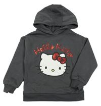 Tmavosivá mikina s Hello Kitty a kapucňou Primark