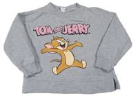 Sivá melírovaná mikina s Jerrym