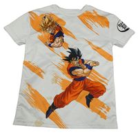 Bielo-oranžové športové tričko s DragonBall Z