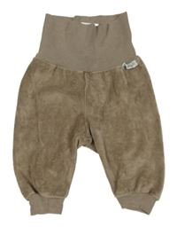 Hnedé zamatové tepláky H&M