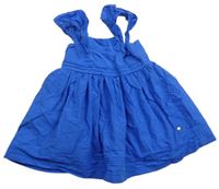 Modré plátenné šaty zn. M&S