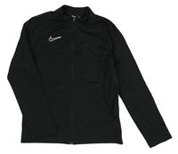 Černá sportovní propínací funkční mikina s logem Nike