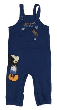 Tmavomodré laclové tepláky s Mickeym Primark
