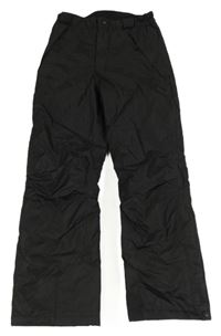 Černé šusťákové funkční oteplovačky Crane