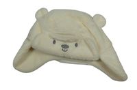 Smetanová plyšová čepice s čumákem Nutmeg