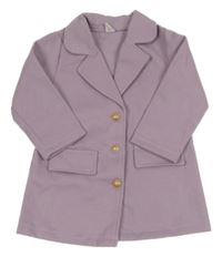 Lila úpletový kabátek Shein