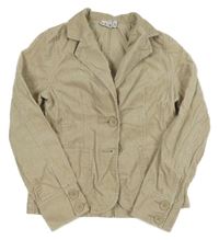 Béžové manšestrové sako