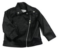 Černý koženkový křivák Primark