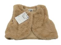 Nové - béžová kožušinová podšitá vesta Mayoral