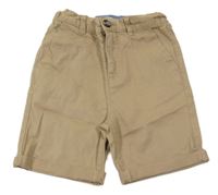 Béžové plátěné chino kraťasy Primark
