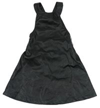 Čierne koženkové šaty