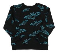 Čierna mikina s netopýry H&M