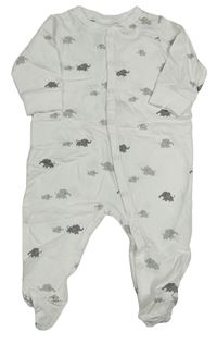 Biely overal so slonmi H&M