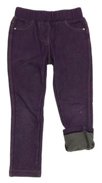 Fialové zateplené tregíny Topolino