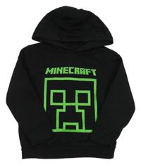 Černá mikina s kapucí - Minecraft 