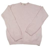 Svetloružový vlnený sveter H&M