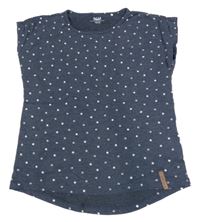 Šedomodré puntíkaté tričko Yigga