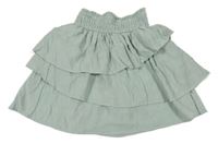 Svetlozelená vrstvená sukňa H&M