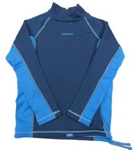 Modro-šedomodré thermo triko Tribord