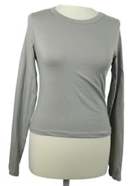 Dámské béžové crop triko H&M