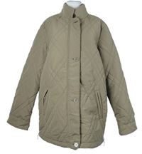 Dámská béžová prošívaná šusťáková zateplená bunda 