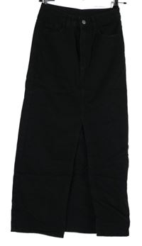 Dámská černá riflová dlouhá sukně Shein 