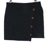 Dámska tmavomodro-béžová vzorovaná sukňa TU