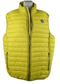 Pánska žltá šušťáková prešívaná zateplená vesta Globe Trotter vel. XXXL