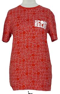 Dámske červené tričko s nápismi Sport Relief