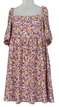 Dámske farebné kvietkovane šaty Primark