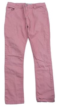 Ružové plátenné skinny nohavice Denim Co.