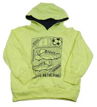 Neónově žltá mikina s topánkami a kapucňou zn. Topolino